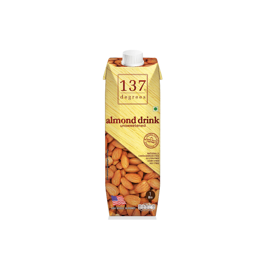 137 degrees Almond Drink Unsweetened - 1 Litre 