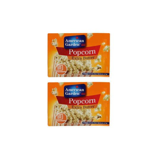 American Garden Popcorn Butter Flavour 273g (Pack of 2)