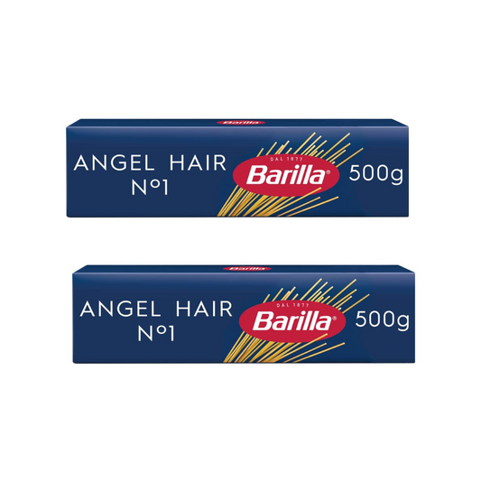 Barilla Angel Hair no1 Spaghetti Pasta 500g (PACK OF 2)