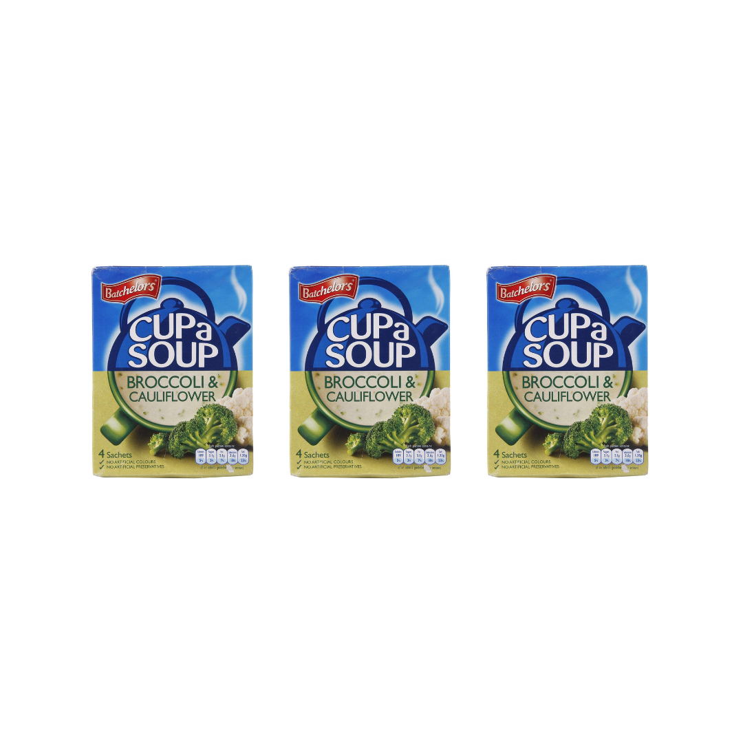 Batchelors Cup a Soup, Creamy Cauliflower and Broccoli, 101g (Pack of 3) 