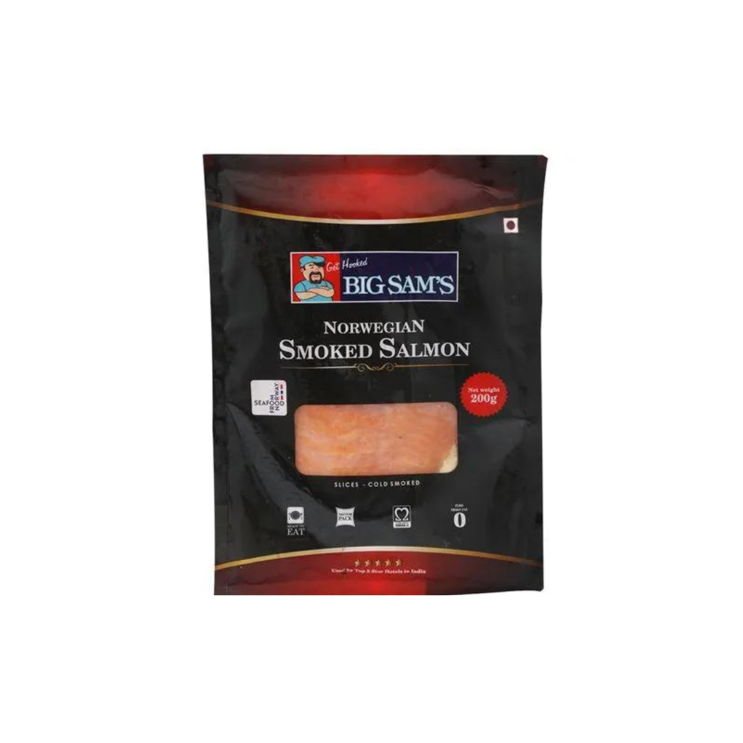 Big Sams's Atlantic Salmon - Smoked Presliced, 200 g 