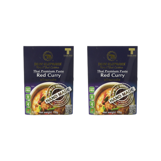 Blue Elephant Red Curry Paste 70 g (Pack of 2)