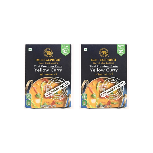 Blue Elephant Yellow Curry Paste, 70 g (Pack of 2)