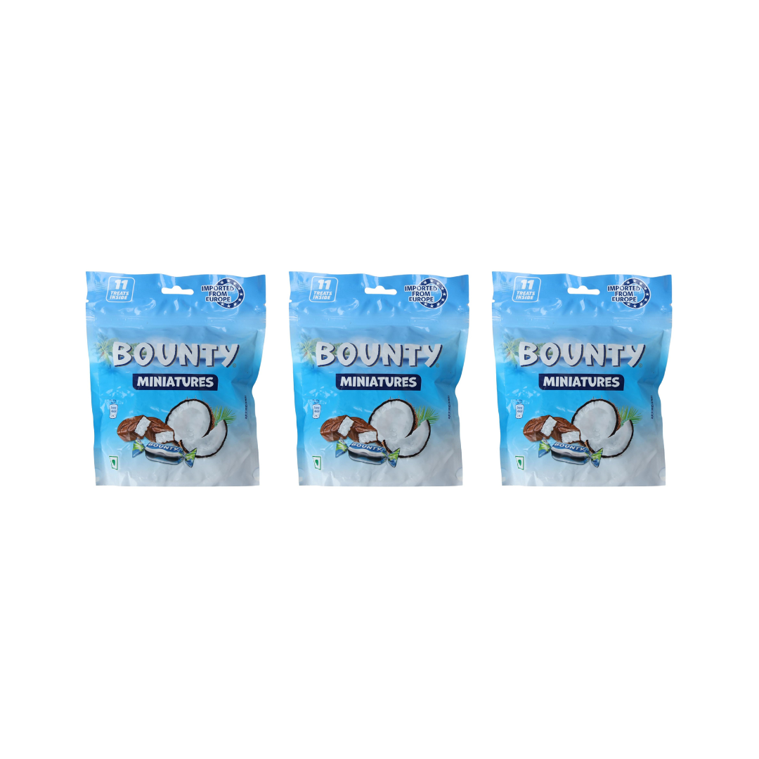 Bounty Miniatures Chocolate, Coconut, 110g