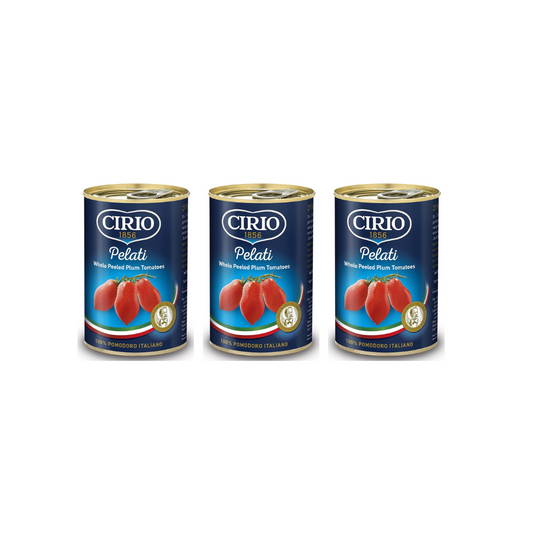 CIRIO Peeled Plum Tomatoes 400g (Pack of 3)