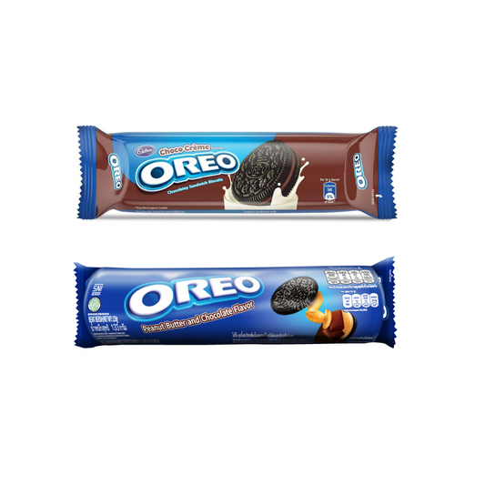 Cadbury Oreo Choco Creme 120g + Oreo Peanut Butter Cookies 133g (Imported)