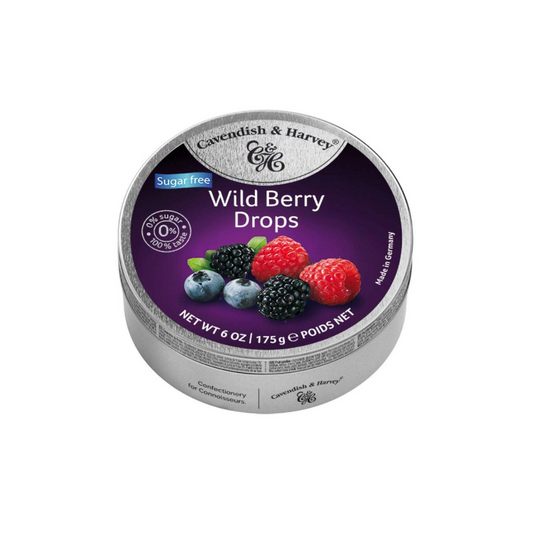 Cavendish & Harvey Sugar Free Wild Berry Drops, 175G