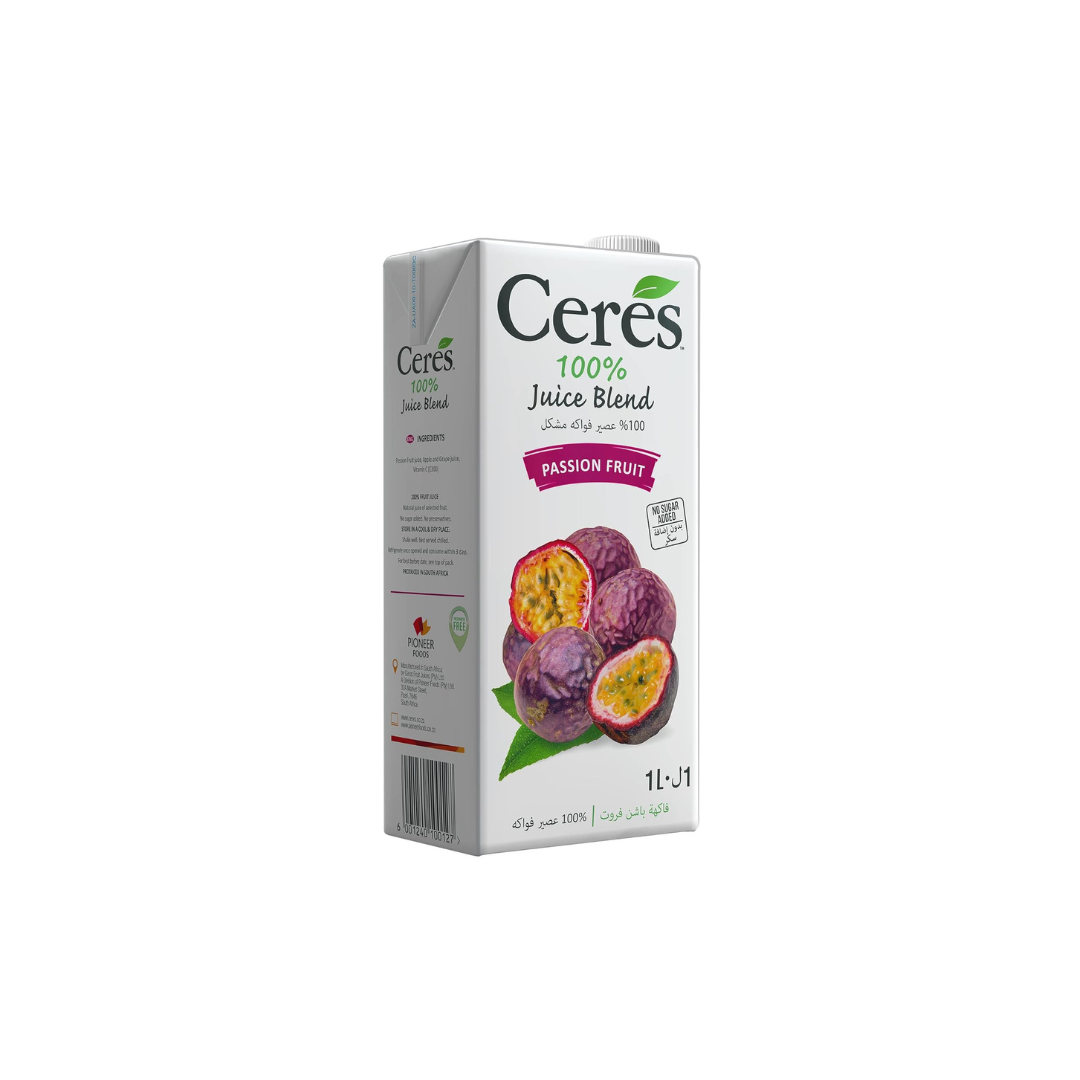 Ceres Passion Fruit Fruit Juice No Sugar Added 1000 ml