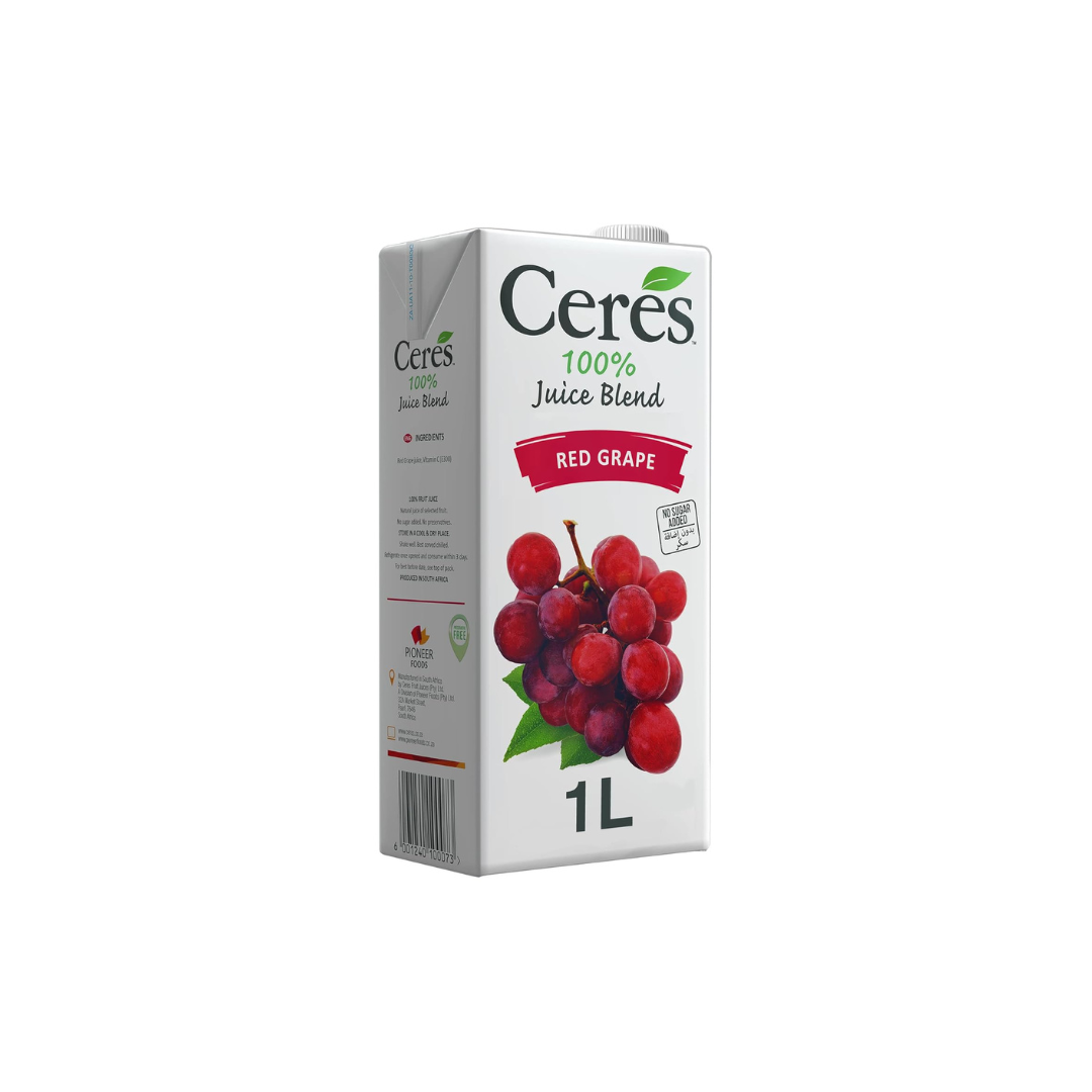 Ceres Red Grape Fruit Juice No Sugar Added 1000 ml