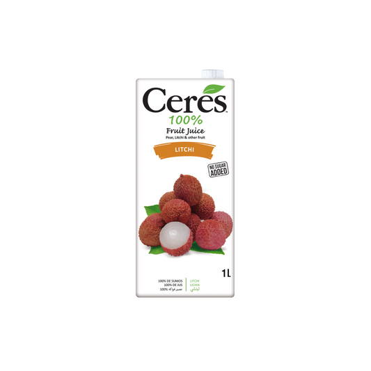 Ceres litchi Juice No Sugar Added 1000 ml