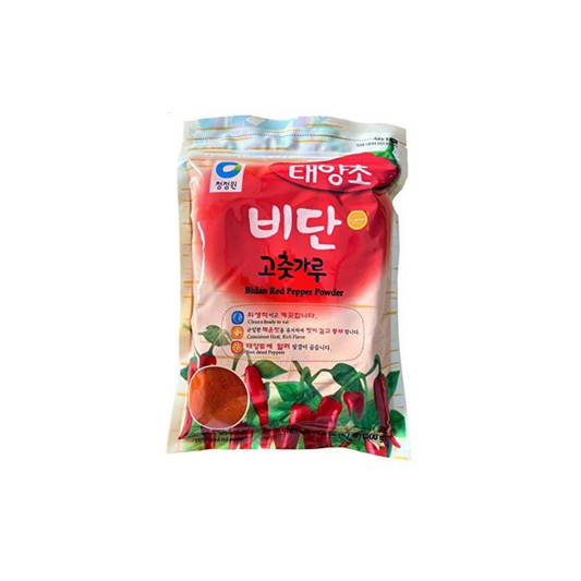 Chung Jung One Korean Bidan Red Chili Pepper Flakes Gochugaru 500g