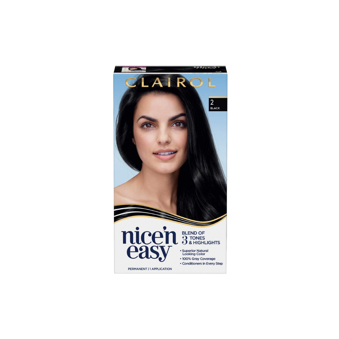 Clairol Nice'N Easy Crème 2 Natural Black – Permanent Hair Color