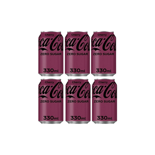 Coca-cola Cherry Zero Sugar 330ml (Imported) - (pack of 6)