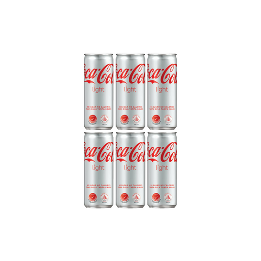 Coca Cola Light Drink imported 300ml (Imported) - [Pack of 6)