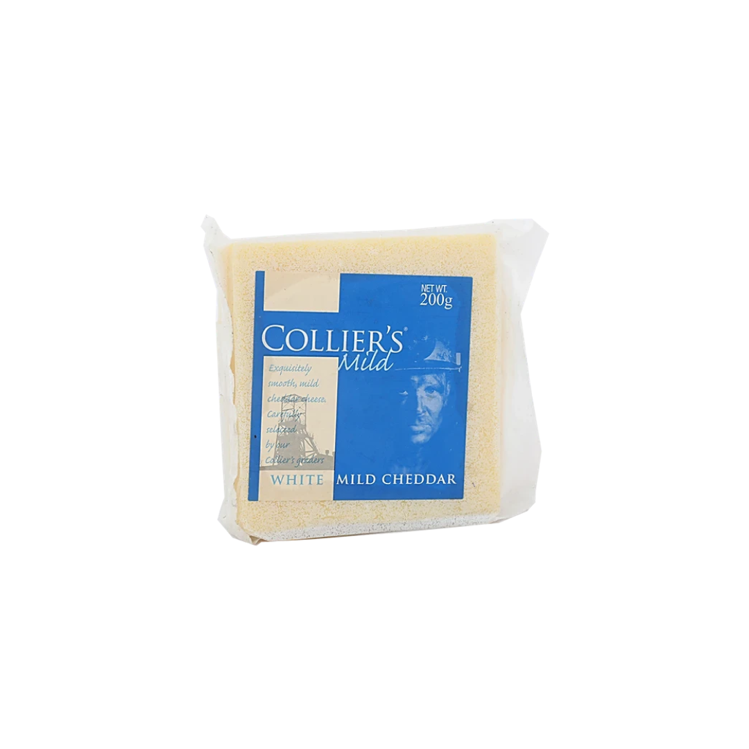 Collier's White Mild Cheddar Cheese 200g