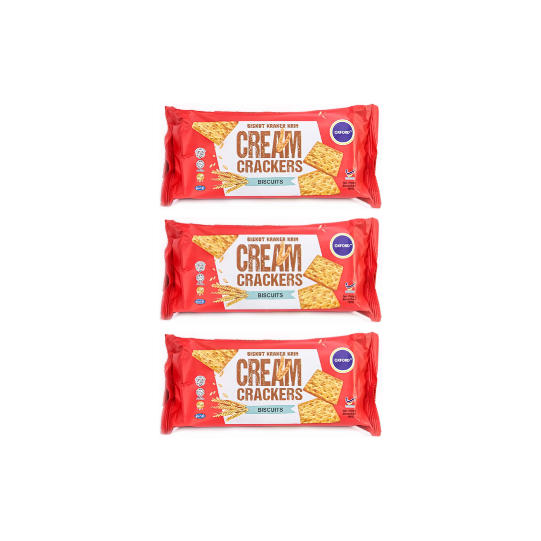 Cream Crackers Biscuit Oxford 150g (Pack of 3)