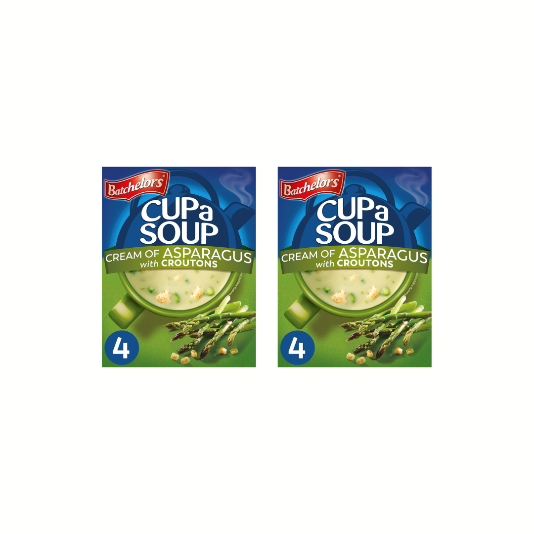 Cup a Soup Cream of Asparagus with Croutons, 117g (Pack of 2)