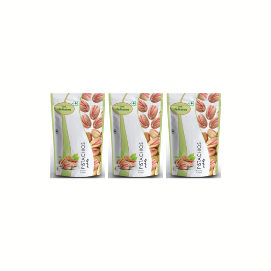 DCC DELICIOUS Dry Roasted Pistachios (Pista), 200g (Pack of 3) 