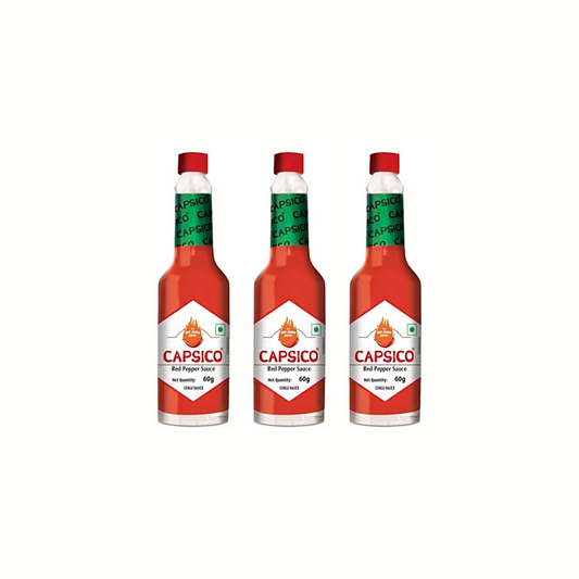 Dabur Capsico Red Pepper Sauce, 60 g (Pack of 3) 