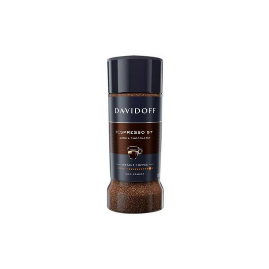 Davidoff Espresso 57 Intense Dark And Chocolate Instant Ground Coffee Jar 100g