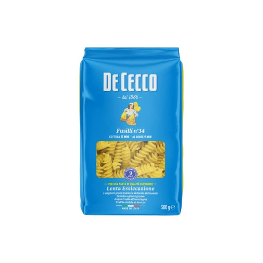 De Cecco Fusilli no 34 Pasta 500g