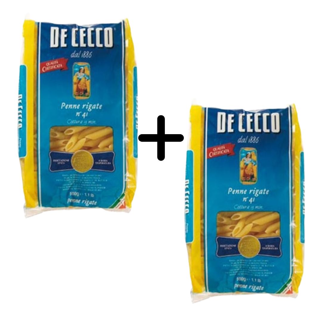 De Cecco Penne Rigate no 41 Pasta 500g (Pack of 2)