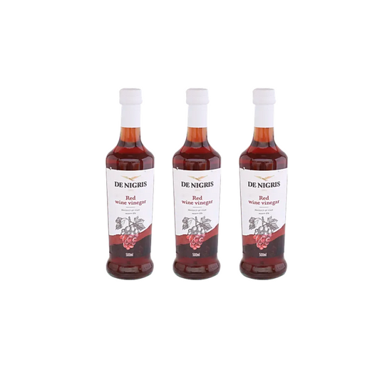 De Nigris Red Wine Vinegar Product of Italy 500ml (pack of 3)