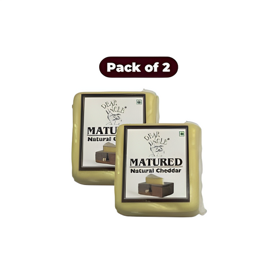 Dear Uncle Matured Natural Cheddar Cheese 200g (Pack of 2) 