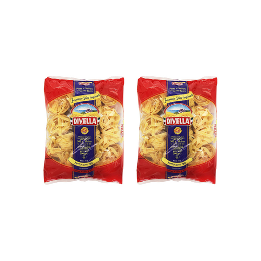 Divella Fettuccine 90 Pasta 500g (Pack of 2) 