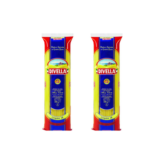 Divella Linguine 14 Pasta spaghetti 500g (Pack of 2)