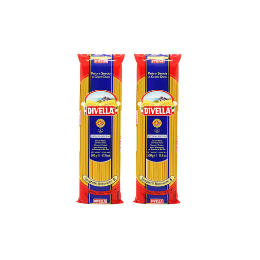 Divella Spaghetti Ristorante 8 Pasta 500g (Pack of 2) 