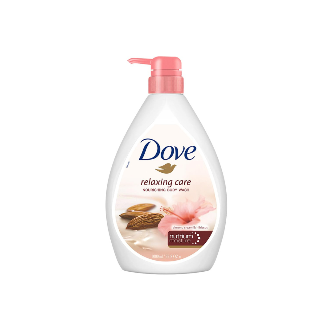 Dove Relaxing Almond Cream Body Wash with Hibiscus 1L