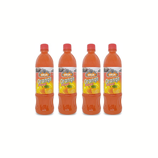 Druk Orange Fruit Squash 700 ml (Pack of 4)