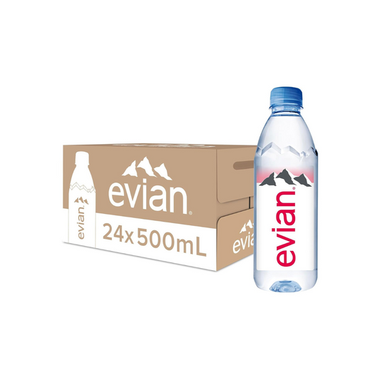 Evian Natural Mineral Water Bottle