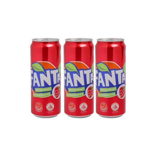 Fanta Strawberry Flavoured Drink, 320ml (Pack of 3)