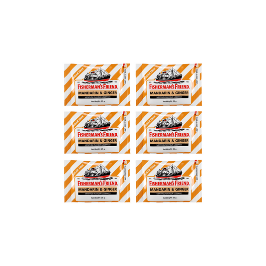 Fisherman's Friend Mandarin & Ginger 25g (Pack of 6)