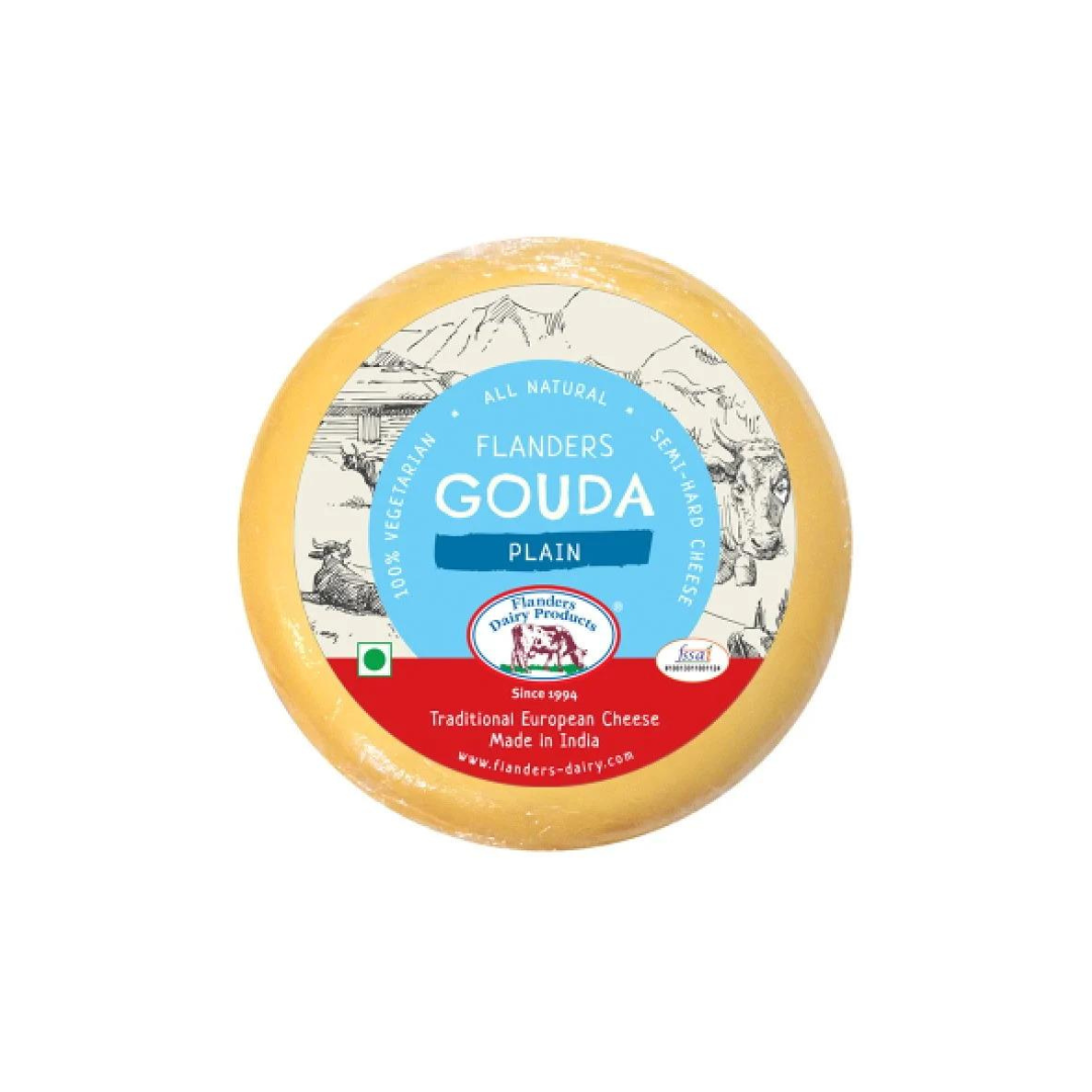 Buy Flanders Gouda Plain Cheese 250g - Premium Dutch Cheese - Luckystore.in