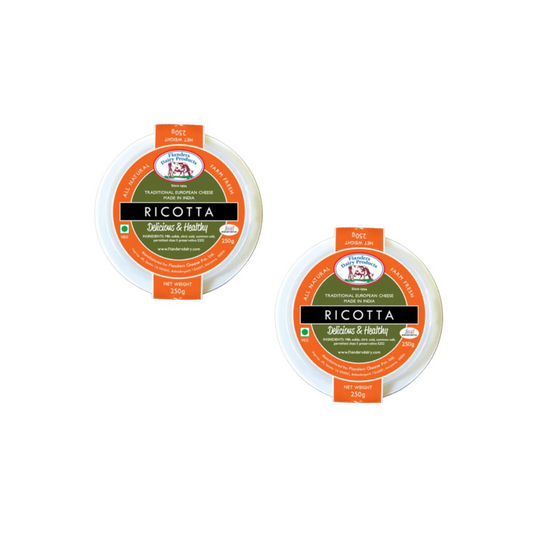 Flanders Ricotta Cheese 250g (Pack of 2)