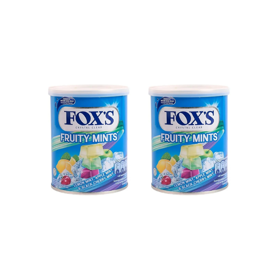 Fox's Crystal Clear Fruity Mints Candy Tin (2 x 180g)