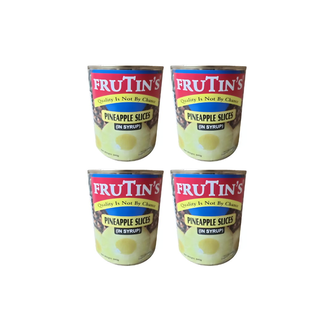 Frutin's Pineapple Slices In Light Syrup 850g (Pack of 4)