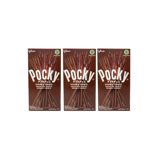 Glico Pocky Double Choco sticks 47g (Pack of 3)