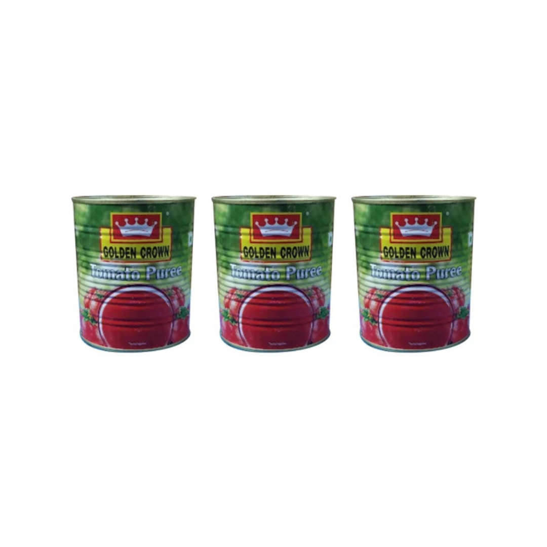 Golden Crown TOMATO PUREE 825 g ( Pack of 3) 