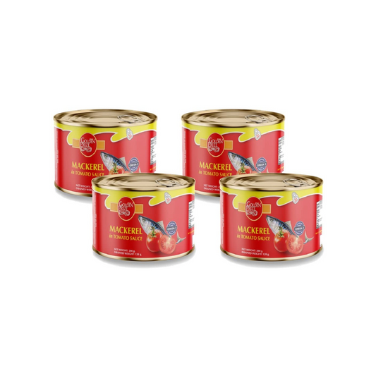 Golden Prize Mackerel in Tomato Sauce 200g (Pack of 4)