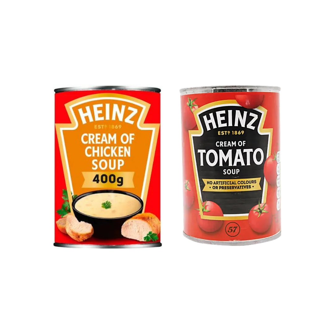 Heinz Cream Of Chicken Soup 400G + Heinz Cream Of Tomato Soup 400G (Combo Pack)