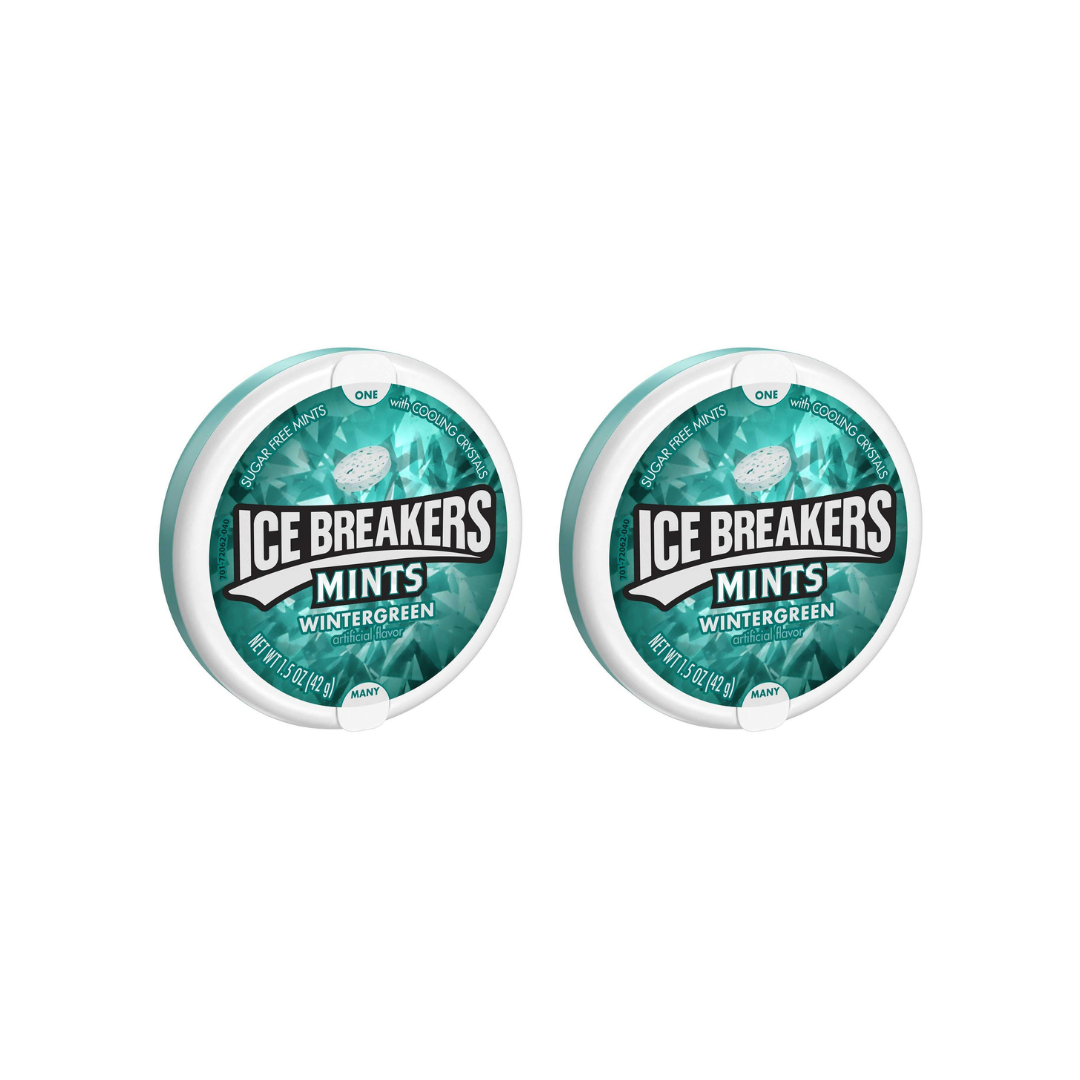 Ice Breaker Wintergreen - Sugar Free Mints (42g - Pack of 2)