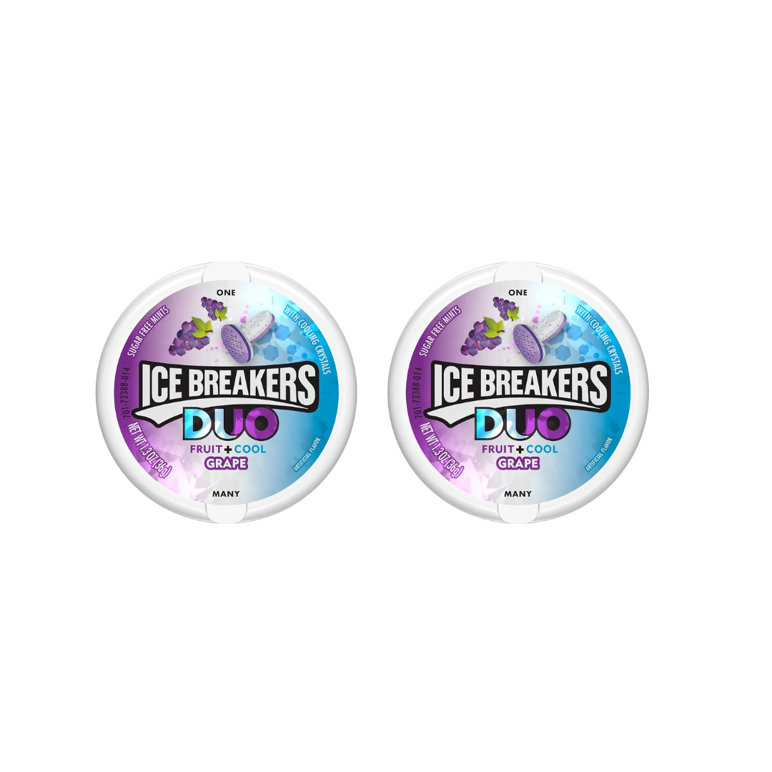 Ice Breakers Duo Fruit + Cool Grape, 2 X 36 G