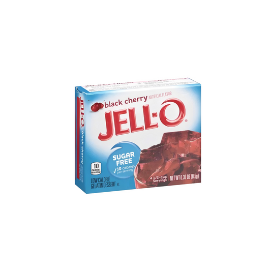 Jell-O Black Cherry Sugar-Free Gelatin Mix 8.5g 