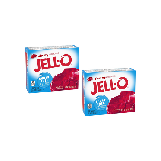 Jell-O Cherry Gelatin Dessert 8.5g (Pack of 2)