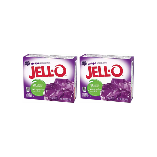 Jell-O Grape Gelatin Dessert 8.5g (Pack of 2)