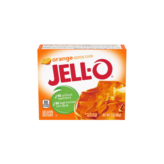 Jell-O Orange Gelatin Dessert 85g (Pack of 2)